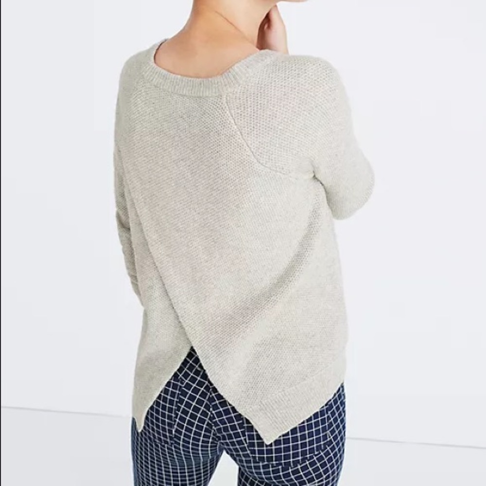 Madewell province cross back sweater